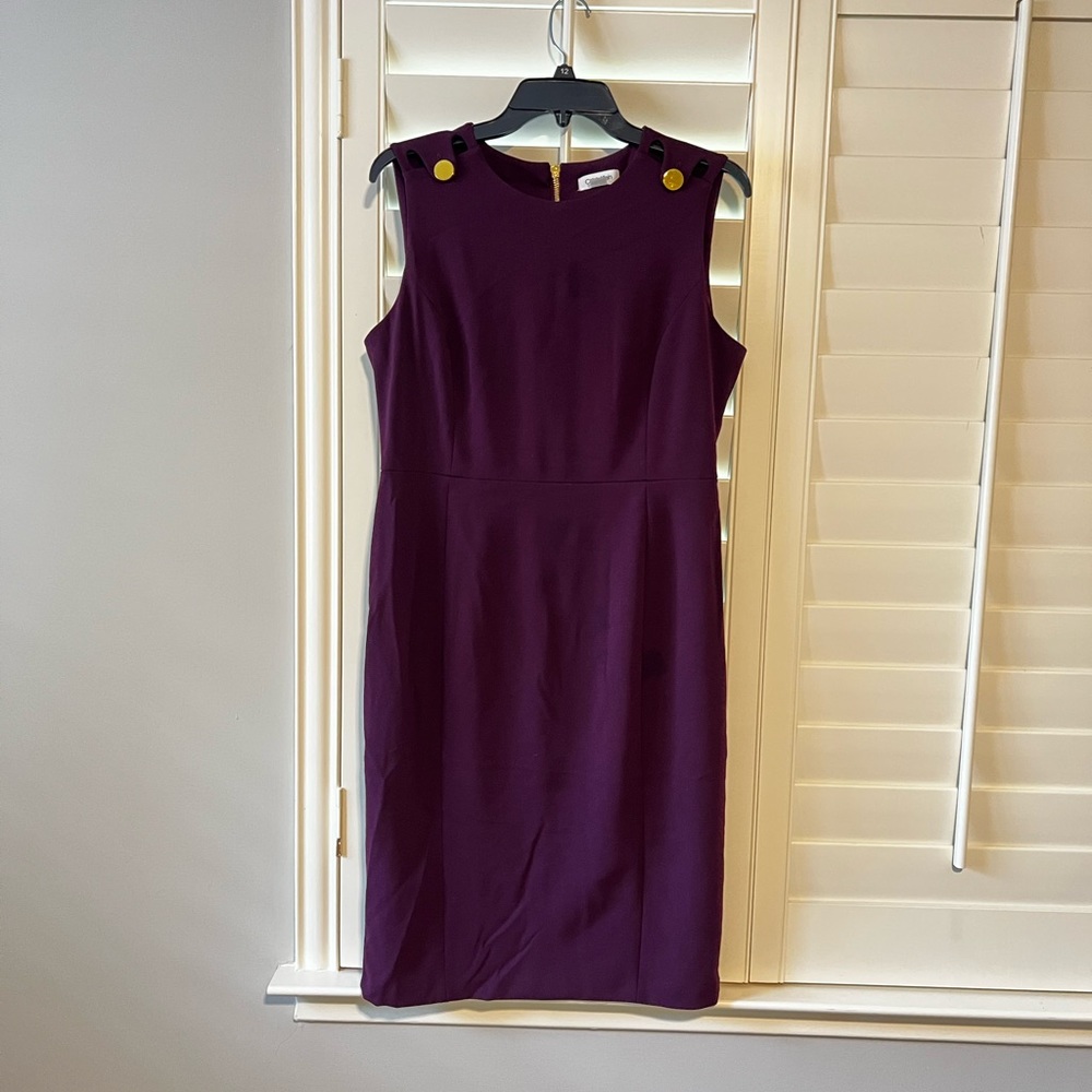 Calvin Klein size 12 purple dress